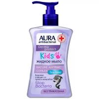 Крем-мыло Aura "Kids", антибактериальное, флакон с дозатором, 250 мл