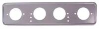 Рамка для номера металл под болт серебро с порошковым покрытием без надписи SKYWAY 1шт, S04101008