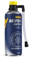 Герметик для шин MANNOL 9906 Reifen Doctor (антипрокол, герметик для колес, аварийный герметик аэрозоль со шлангом) 450мл Made in Germany - 2415