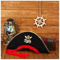 Шляпа пиратская "Морской разбойник" взрослая