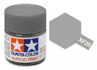 Краска акриловая XF-20 Medium Grey flat, acrylic paint mini 10 ml. (Средне-серый матовый) Tamiya 81720