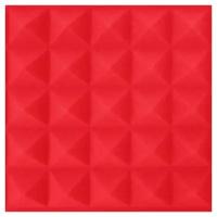 Акустический поролон ППУ Пирамида 250х250х50мм (красный)