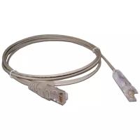 Патч-корд Lanmaster LAN-45 RJ-45 - S-110 (P1) CAT5e U/UTP, 1 м, 1 шт., серый