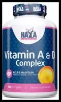 Витамины отдельно Haya Labs Vitamin A&D Complex 100 гел.капс