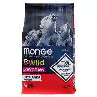 Сухой корм для щенков Monge BWILD Feed the Instinct Low Grain, оленина