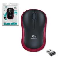 Мышь компьютерная Logitech Wireless Mouse M185 Red USB (910-002240) Т