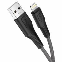 Кабель для айфон USB HOCO X58 Airy USB - Lightning, 2.4А, 1 м, черный