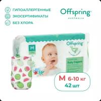 Offspring подгузники M, 6-10 кг, 42 шт., арбузы