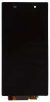 Дисплей (экран) в сборе с тачскрином для Sony Xperia Z1 черный / 1920x1080 (Full HD)