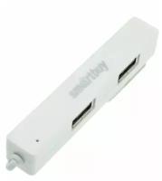 USB 2.0 Хаб Smartbuy 408, 4 порта, белый (SBHA-408-W)