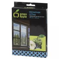 Москитная сетка для окон 130х150 см (сетка+крепежная лента) Green Apple