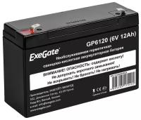 Аккумуляторная батарея ExeGate GP6120 (6V 12Ah, клеммы F1)