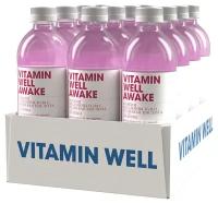 Напиток витаминизированный Vitamin Well Awake Малина, 12шт/500 мл