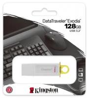 USB флешка 128Gb Kingston DataTraveler Exodia USB 3.2 Gen 1 (USB 3.0) white