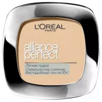 L'Oreal Paris Alliance Perfect пудра компактная Совершенное слияние, выравнивающая и увлажняющая 1 шт. D5 золотисто-бежевый 9 г