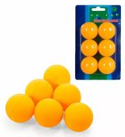 Мячи для настольного тенниса, 6 шт. в блистере / Шарики для настольного тенниса, цвет оранжевый / Набор мячиков для пинг-понга, 40 мм