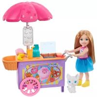 Набор игровой Barbie Челси Магазин Кафе с тележкой и аксессуарами GHV76