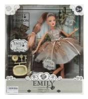 Кукла ABtoys Emily Вечерняя серия с серым котенком и аксессуарами 30см WJ-12670