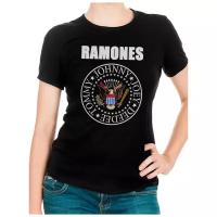 Футболка DS Apparel Группа Ramones Женская Черная L