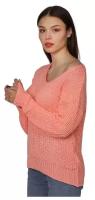 Пуловер MS Collection, длинный рукав, полуприлегающий силуэт, удлиненный, крупная вязка, вязаный