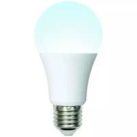 Светодиодная лампа Uniel LED-A60-10W/NW/E27/FR/12-24V PLO55WH 12-24В. Форма «A», матовая. Белый свет (4000K). Картон. ТМ