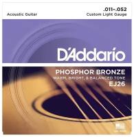 D'Addario EJ26 PHOSPHOR BRONZE Струны для акустической гитары, 11-52