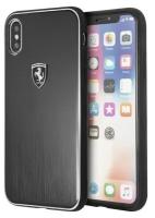 Накладка Ferrari Heritage Aluminium Hard для iPhone X / XS - Black