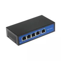 POE-коммутатор 4-канальный, 1xRJ45 UPLINK, POE-A, 96Вт | ORIENT SWP-7504POE