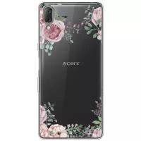 Силиконовый чехол Нежные розы акварель на Sony Xperia L3 / Сони Xperia L3