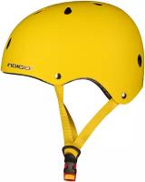 Шлем для скейтбординга детский INDIGO 11 вентиляционных отверстий Желтый 51-55см