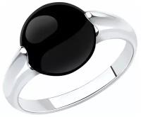 Кольцо Diamant из серебра с агатом 94-310-00896-1, размер 18.5