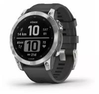 Умные часы Garmin Fenix 7 Wi-Fi, серебристый/черный