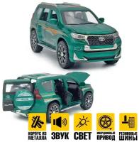 Игрушечная машинка модель Toyota Land Cruiser Prado 1:24 21см - Зеленый