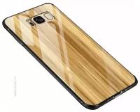 Чехол-накладка для Samsung Galaxy S8 (Wood Grain)