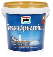 Краска акриловая Jobi FassadPremium матовая белый 0.9 л 1.5 кг