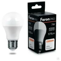 Лампа светодиодная LED 15вт Е27 дневной Feron.PRO OSRAM (LB-1015)