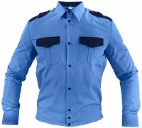 Рубашка охрана синяя длинный рукав (50 / 164 - 170)