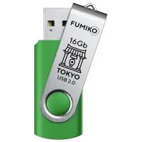 USB Flash Drive 16Gb - Fumiko Tokyo USB 2.0 Green FU16TOGREEN-01 / FTO-18