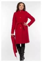 Пальто Тони красное, 56 размер