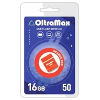 USB Flash Drive 16Gb - OltraMax 50 OM-16GB-50-Orange Red