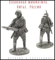 Солдатик Артиллерист со снарядом к 76-мм дивизионной пушке, 1941-43 гг. СССР (65мм)