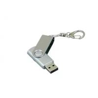 Флешка для нанесения Квебек (16 Гб / GB USB 2.0 Серебро/Silver 030 Flash drive PM001)