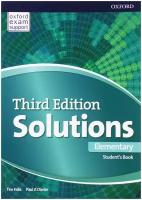 Solutions. Elementary. Student's Book