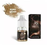 AS Company (AS Pigments, Алина Шахова, Пигменты Шаховой) Пигмент для татуажа бровей Blond brown (Блонд), 6 мл