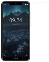 Защитная пленка MyPads (только на плоскую поверхность экрана, НЕ закругленная) для телефона Nokia 5.1 Plus / Nokia X5 глянцевая