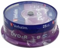 Диск Verbatim DVD+R 16x 4.7Gb по 25 в банке