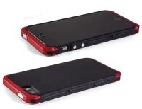 Противоударный чехол для iPhone 6, 6S, Case Solace, черный с красным