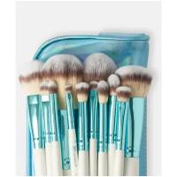 Подарочный набор кистей для макияжа в косметичке BH Cosmetics Poolside Chic 12 piece brush set