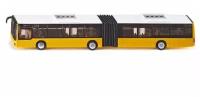 Автобус-гармошка городской жёлтый металлическая модель транспорта 1:50 3736