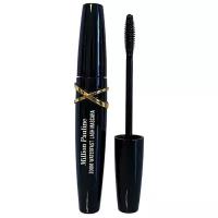 Тушь для ресниц удлиняющая объёмная черная Million Pauline Volume Zoom Waterfast Lash Mascara / Щеточка миллион XXL подкручивающая рост, удлинение и объем с эффектом накладных ресниц